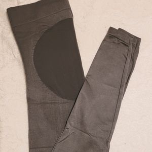 Gray Over Bump Maternity Leggings
